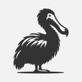 Majestic Dodo Silhouette: A Timeless Tribute to an Iconic Extinct Bird Royalty Free Stock Photo
