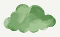 Cloud watercolor art and illustration Generative AI Royalty Free Stock Photo