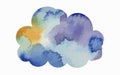 Cloud watercolor art and illustration Generative AI Royalty Free Stock Photo
