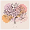 Majestic Ash Tree Vector Illustration Perfect for Nature-Themed Designs Royalty Free Stock Photo
