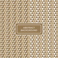 Seamless geometric pattern with triangle grid line modern repeat background with brown color Royalty Free Stock Photo