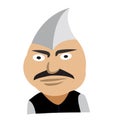 A dynamic Indian politician portrait Royalty Free Stock Photo
