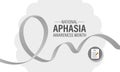 National Aphasia awareness month is observed every year in June. Royalty Free Stock Photo