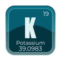 Potassium chemical element Royalty Free Stock Photo