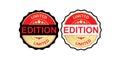 Limited Edition Seals for Authentic Product Labeling Royalty Free Stock Photo