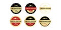 Limited Edition Emblems for Exclusive Collection Products Royalty Free Stock Photo