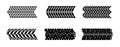 Tire tracks vector Royalty Free Stock Photo