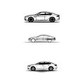 Car Design Evolution Sketches Royalty Free Stock Photo