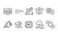 Artificial Intelligence and Machine Learning Line Icons Set â Automation, Data Analytics, Cloud Computing Vector Collection Royalty Free Stock Photo