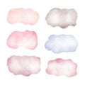 Watercolor abstract stains in pastel color Royalty Free Stock Photo