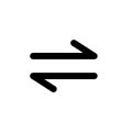 Eft and right arrows icon. Arrows symbol
