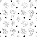 pattern with cupid Royalty Free Stock Photo