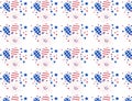 Art , Illustration. vector 4th of July, Independence Day, USA holiday seamless white pattern