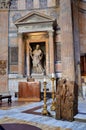 Art inside the Pantheon of Rome Royalty Free Stock Photo