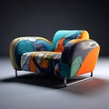 Art Inspired Lounge Chair: A Modern American Bench Armchair