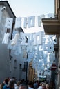 art installation with letter from cirillic script