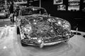 Art installation `Mirror car` based on Porsche 356 by artist Gustav Troger Mirrorman. Royalty Free Stock Photo