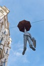 the art installation Slight Uncertainty, Homme Medium by Czech artist Michal Trpak in Prague