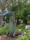 Art installation of whimsical seven foot-tall alligator sculptures created by select South Florida artists at Sawgrass Mills Outle