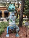 Art installation of whimsical seven foot-tall alligator sculptures created by select South Florida artists at Sawgrass Mills Outle