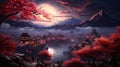 Art of Japan Wallpaper: A Stunning and Highly Detailed Image AI Generated