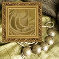 Art jewelry background frame Royalty Free Stock Photo
