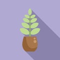 Art leaf icon flat vector. Office tree