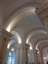 Art of light, entrance of Hermitage, Saint Petersburg Royalty Free Stock Photo