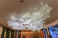 Art Macao GalaxyArt Gallery Macau Galaxy Hotel Resort Interior Design Organic Lighting Fixture Swarovski Crystals Lights Ceiling