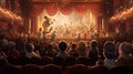 The Art of Magic: Mesmerizing Spectators in a Captivating Theatre Setting Royalty Free Stock Photo