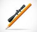 Art making pencil - good point - drawing Royalty Free Stock Photo