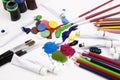 Art materials Royalty Free Stock Photo