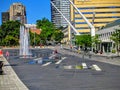 Art Museum Artwork Building View Sidewalk Summer Street