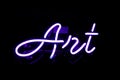 Art Neon Sign Royalty Free Stock Photo