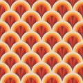Art nouveau abstract geometric background. Decorative seamless pattern. Arches shape. Royalty Free Stock Photo