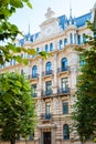 Art Nouveau architecture - building facade of Riga city. Royalty Free Stock Photo