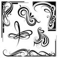 Art nouveau design elements Royalty Free Stock Photo