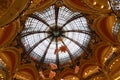 Art Nouveau dome.Galeries Lafayette Royalty Free Stock Photo