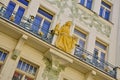 Art Nouveau Facade, Prague Royalty Free Stock Photo