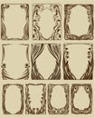 Art Nouveau frames Royalty Free Stock Photo