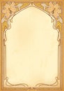 Art nouveau frames with space for text.