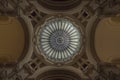 Art nouveau glass dome elegant skylight