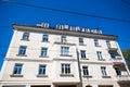 Art Nouveau house in Munich, blue sky Royalty Free Stock Photo