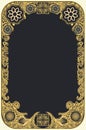 Art nouveau inspired floral frame