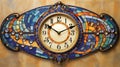 Art Nouveau inspired wall clock