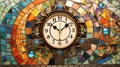 Art Nouveau inspired wall clock