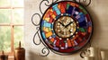 Art Nouveau inspired wall clock