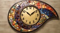 Art Nouveau inspired wall clock