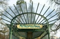 Art Nouveau Metro Entrance Paris