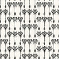 Art Nouveau ornamental motif Jugendstil style. Vector seamless pattern. Retro arabesque damask textiles swatch. Decorative arts